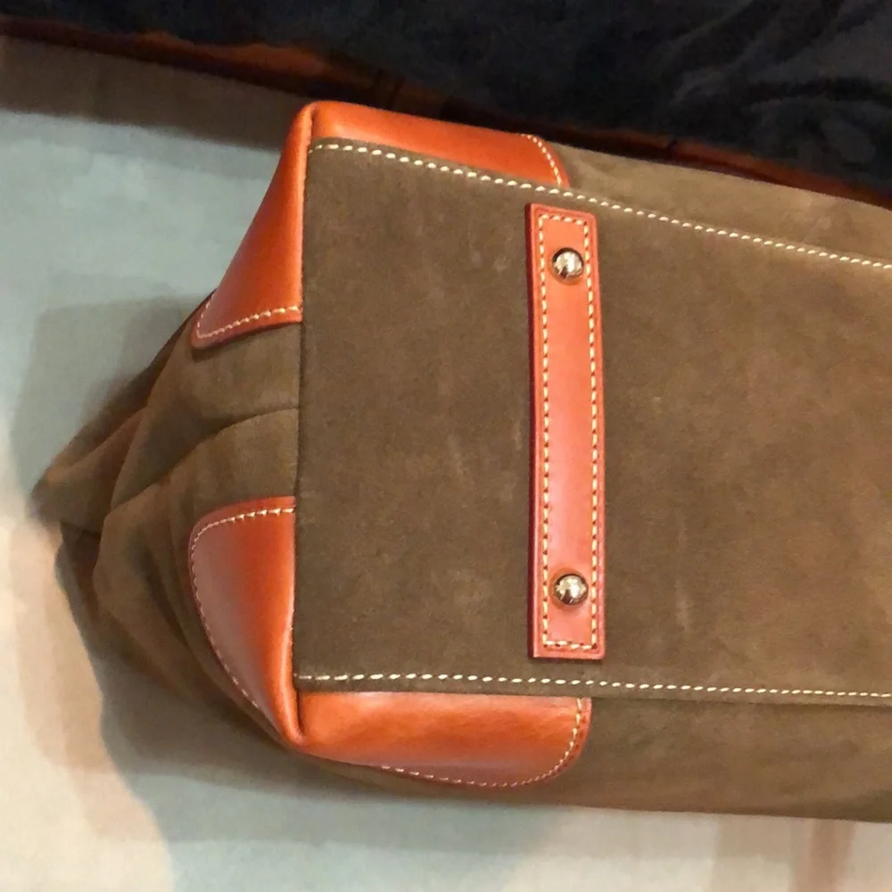 Dooney & Bourke Olive and Tan Hobo Bag Set - Picture 7 of 16